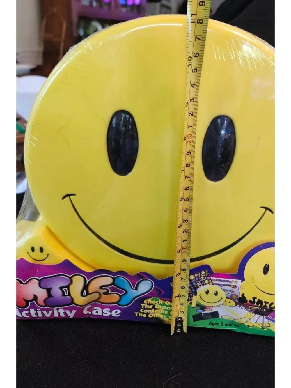 Smiley Kids Activity Case 1990s Retro Sealed Carry Case  Stationery Stickers Toy